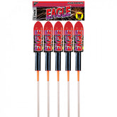 Eagle Rockets Pack of 5 by Black Cat Fireworks
